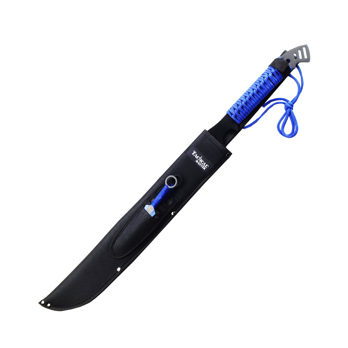 Tactical Master 28" Blue Machete  w/ 3 Pcs Throwing Knives