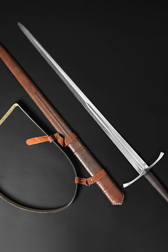 Knight's Collection Damascus Medieval Sword