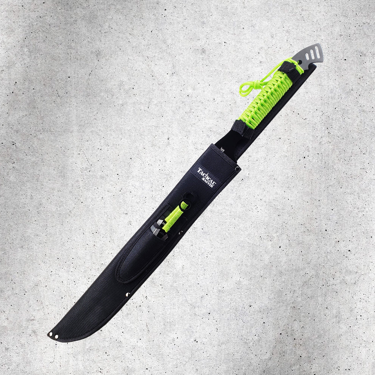 27" Machete With 3-Piece Throwing Knives Set