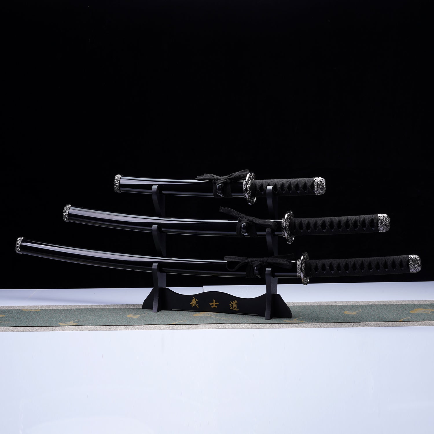 3Pcs Samurai sword set, Plastic scabbard
