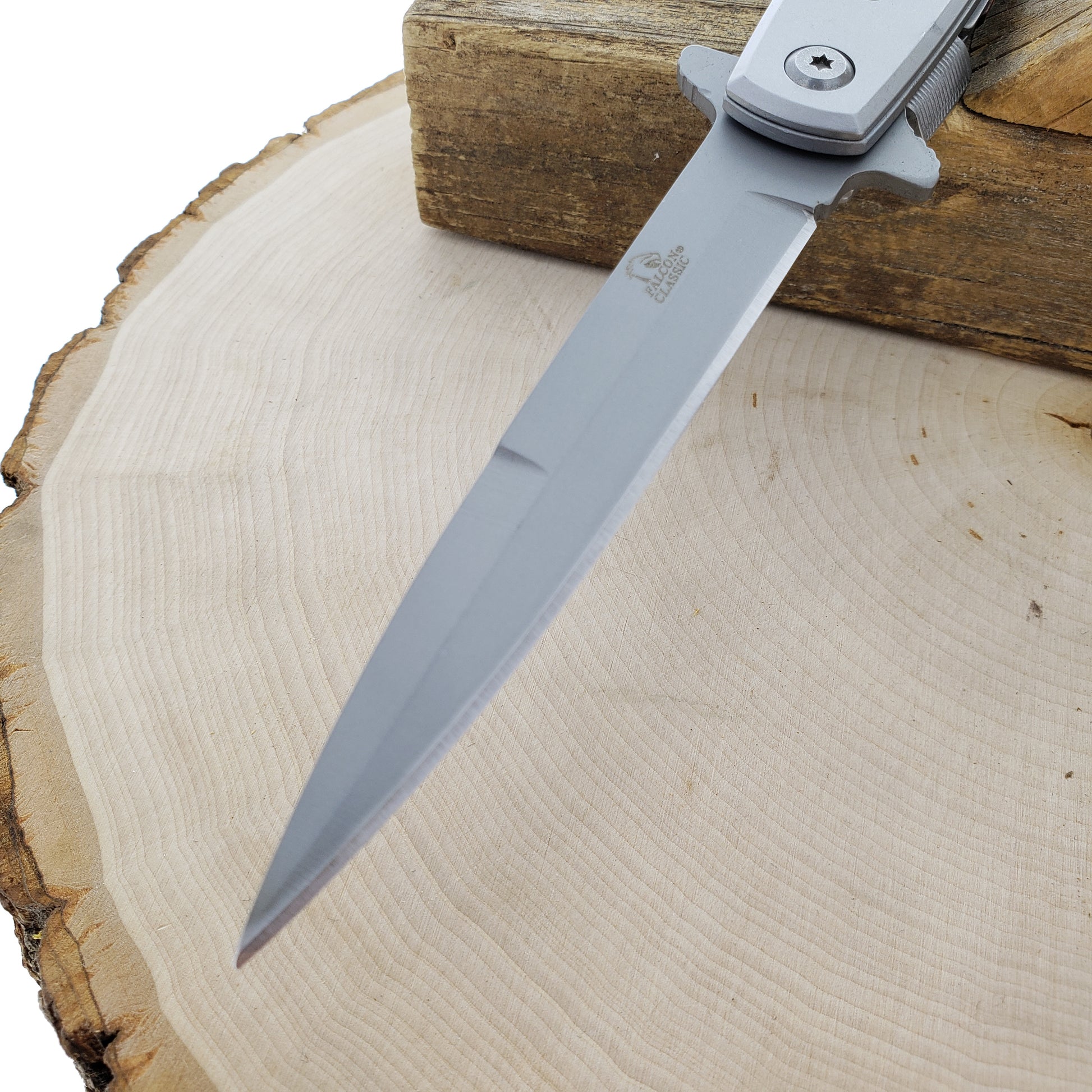 Falcon 8 3/4" Wood Spring Assisted Knife Knife