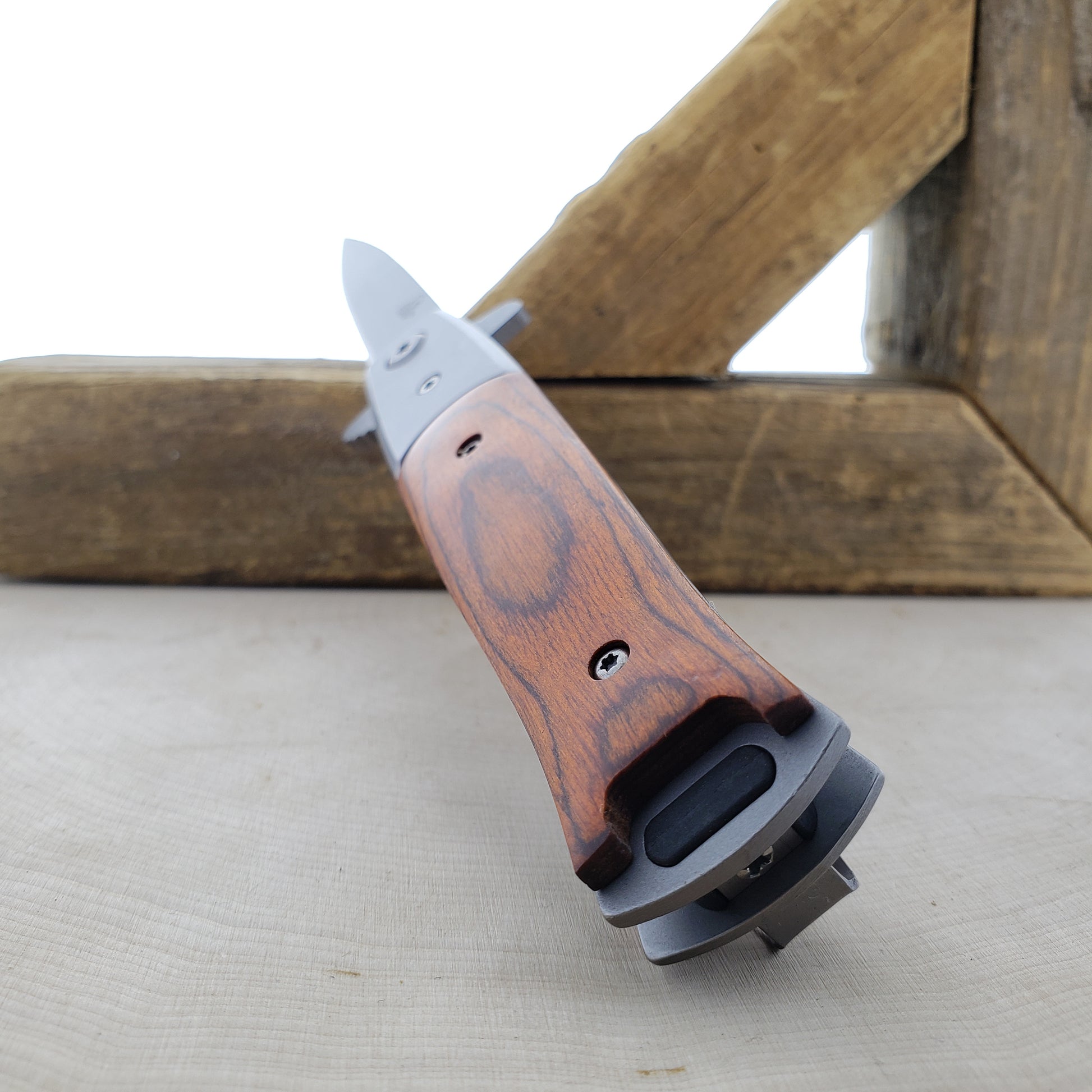 Falcon 8 3/4" Wood Spring Assisted Knife Knife