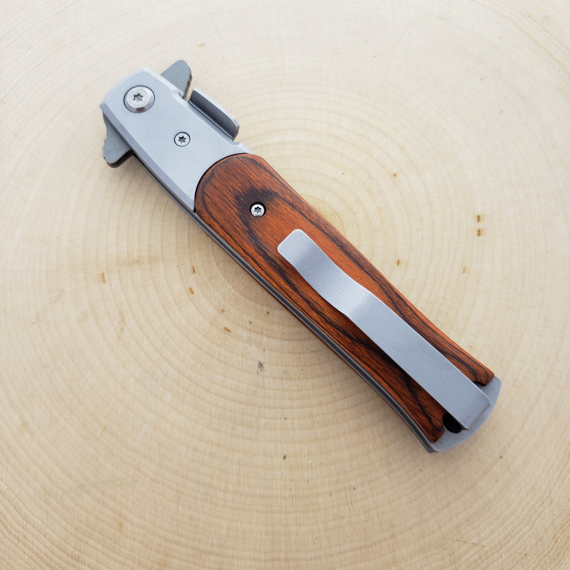 Falcon 8 3/4" Wood Spring Assisted Knife Knife