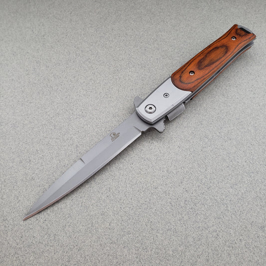 Falcon 8 3/4" Wood Spring Assisted Knife Knife