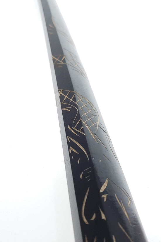 40" Black Wooden Samurai Sword (dragon)