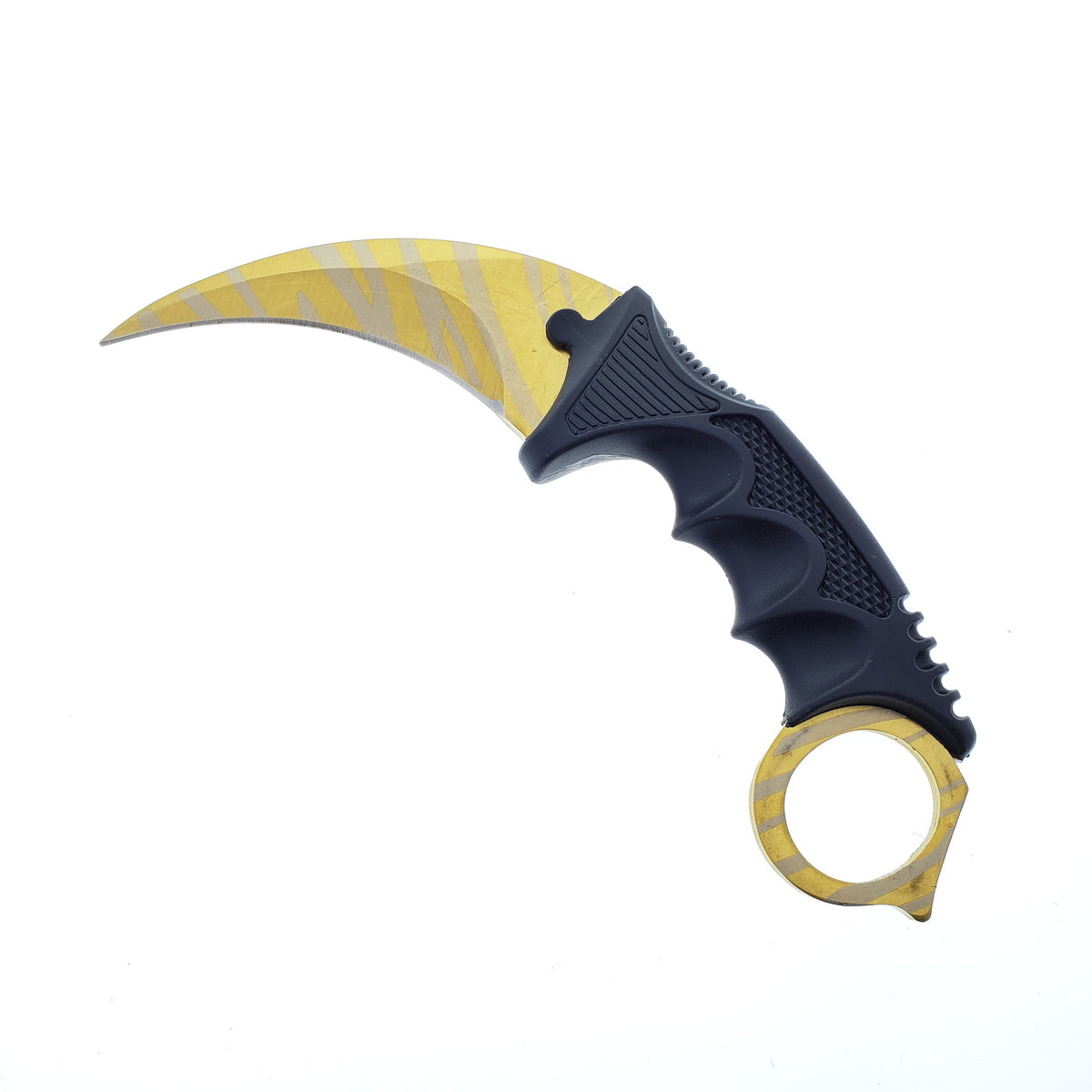Falcon 3-Piece Gold Set. 7 1/2" & 8 1/2" Tactical Knife, 7 1/2" Karambit
