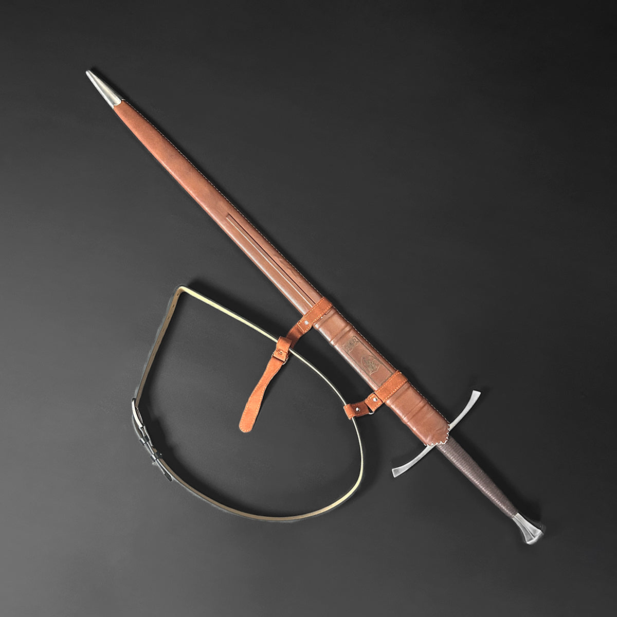 Knight's Collection Damascus Medieval Sword