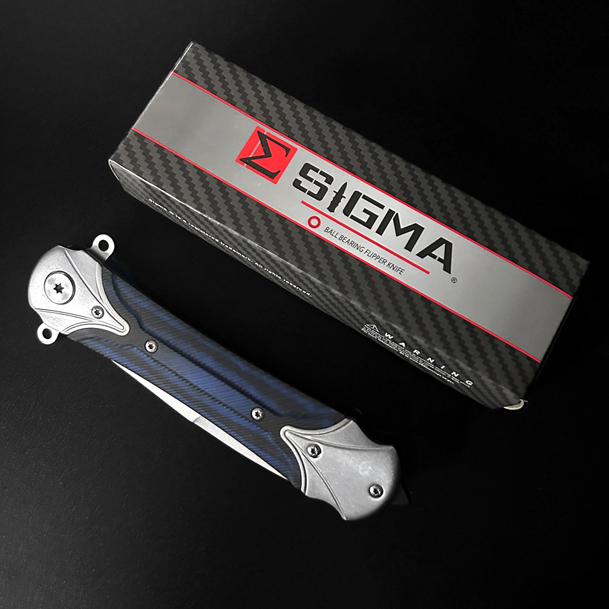 Sigma Ball Bearing Blue Pocket Knife