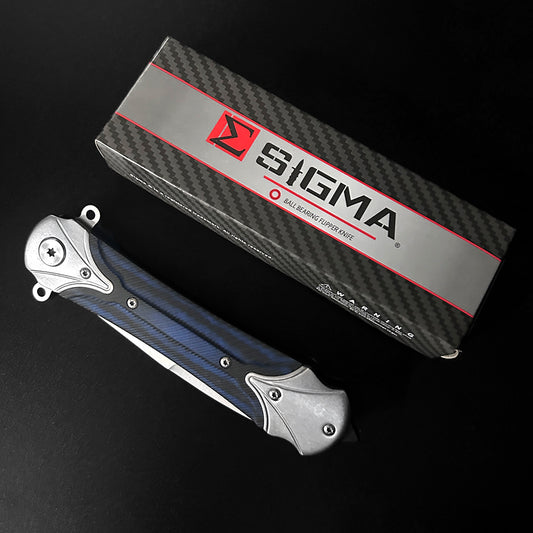 Sigma Ball Bearing Blue Pocket Knife
