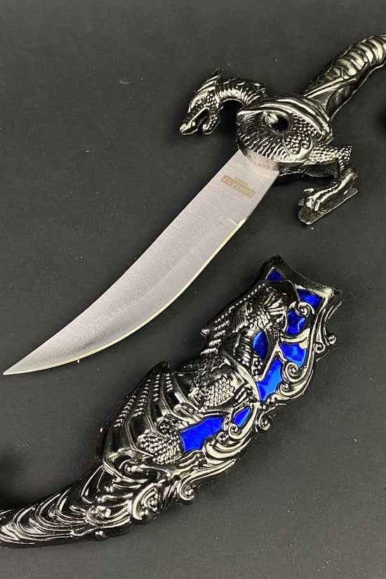 12" Fantasy Dragon Dagger with Gift Box (blue fitting)