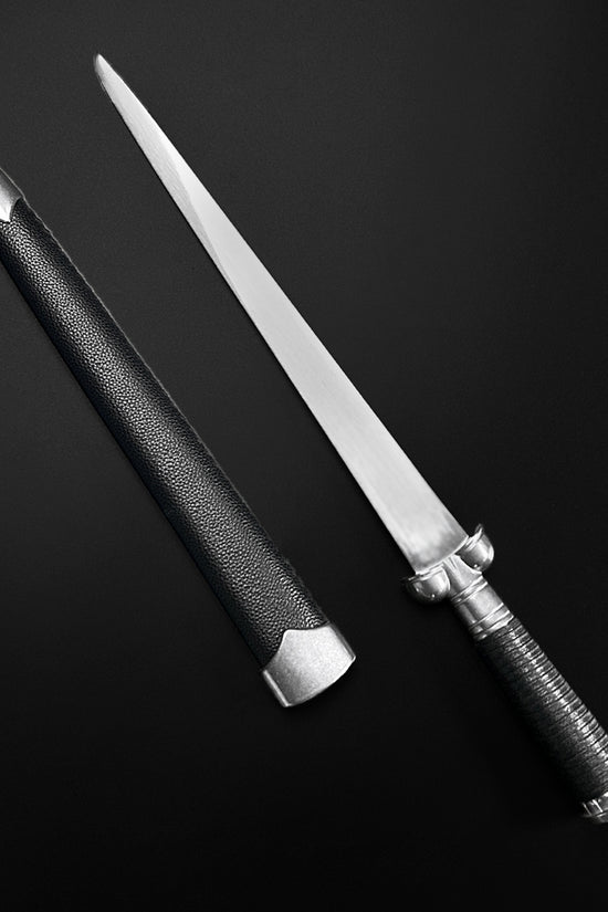 Hand-Forged Bollock Medieval Dagger - 1065 Carbon Steel Dagger