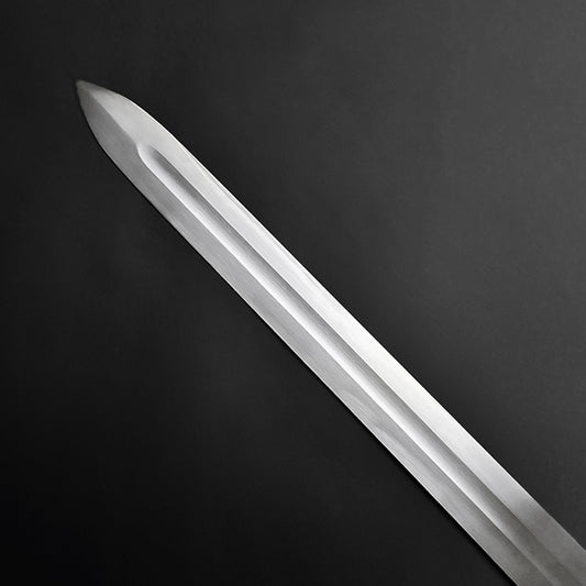 A clean steel sword blade - Guild Arms.