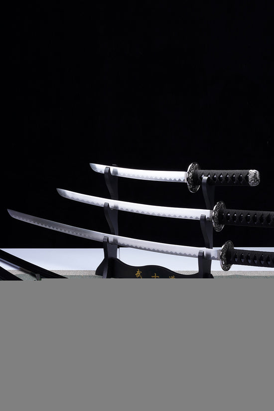 3Pcs Samurai sword set, Plastic scabbard