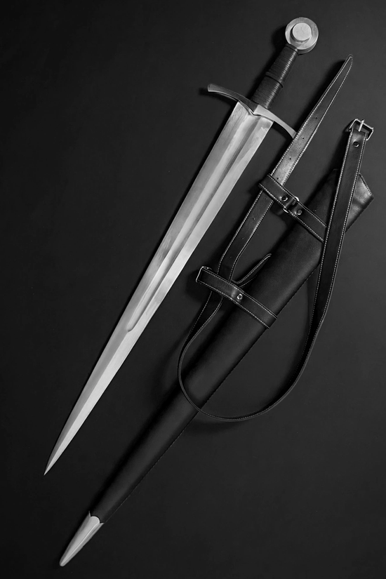 Medieval Broadsword - 37.8"  Hand-Forged Medieval Sword