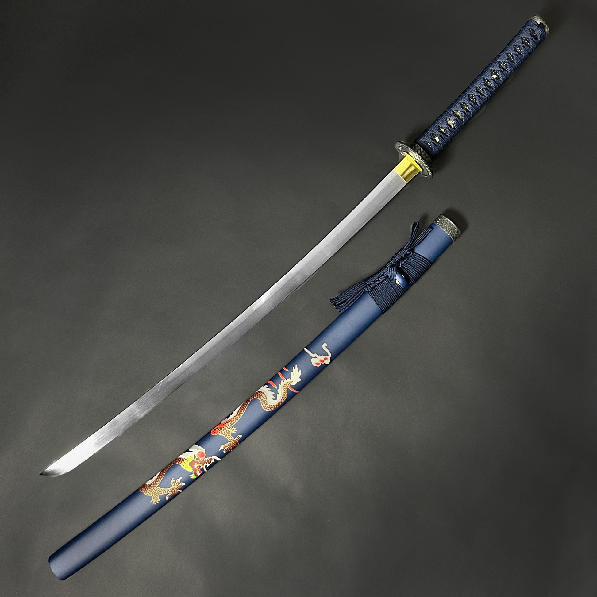 Blue "Mizuchi"(The Hornless Dragon) Katana