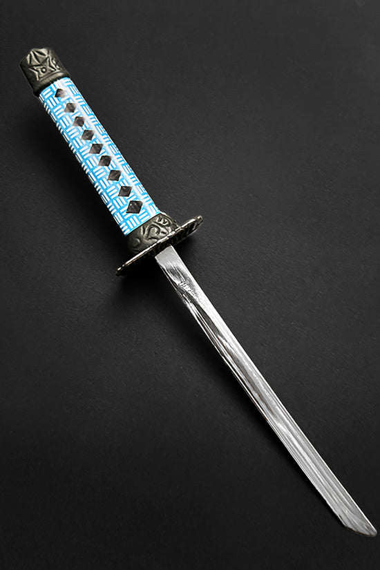 8" Letter opener with stand,  Blue