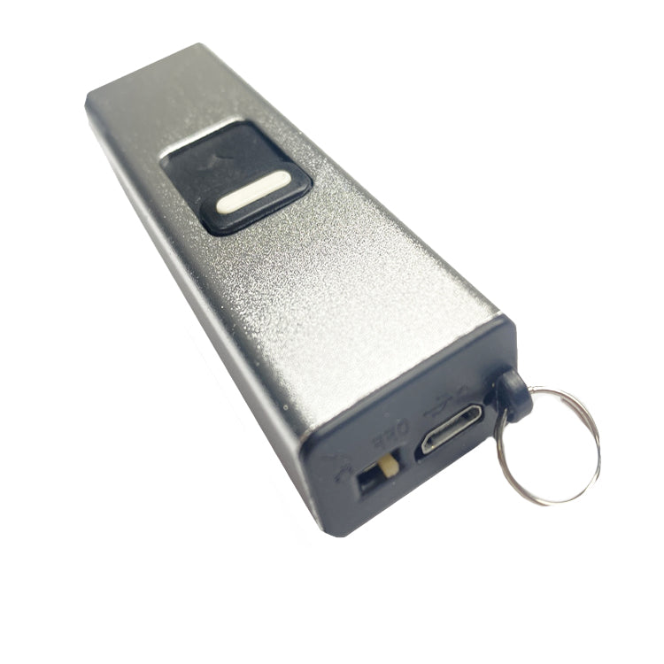 3 1/2" Silver Mini Stun Gun w/ Flashlight