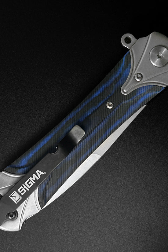 Sigma Ball Bearing Blue Pocket Knife