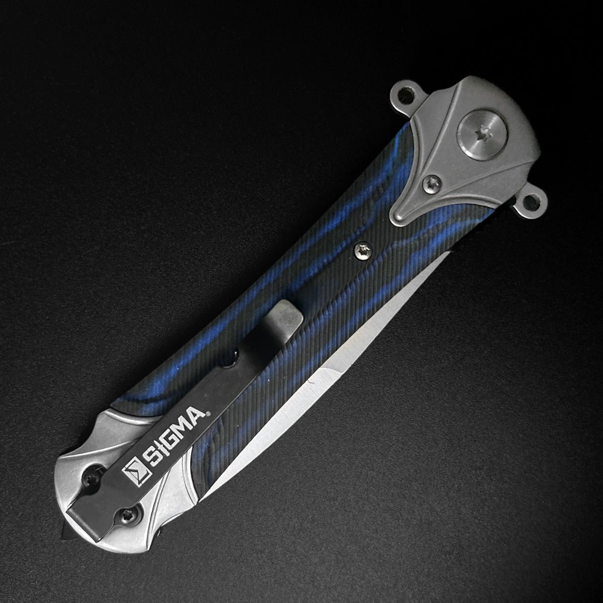 Sigma Ball Bearing Blue Pocket Knife