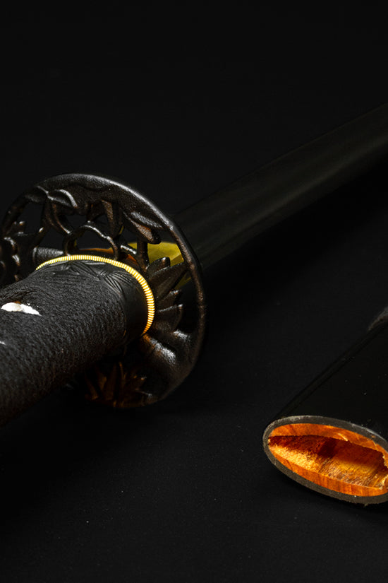 Black katana and scabbard- Guild Arms.