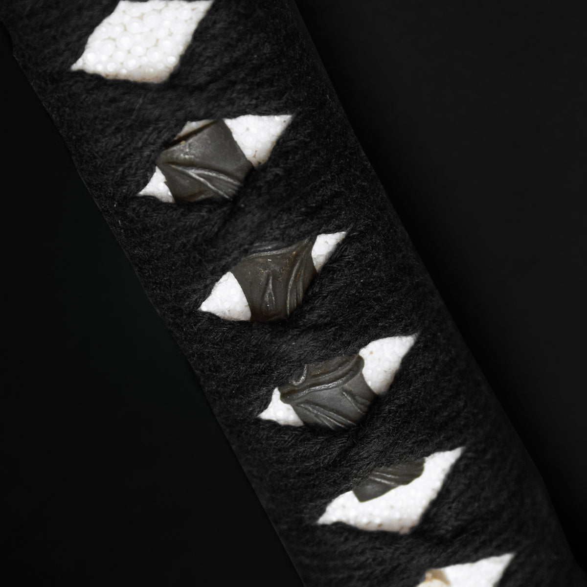 Katana hilt wrapping close-up- Guild Arms.
