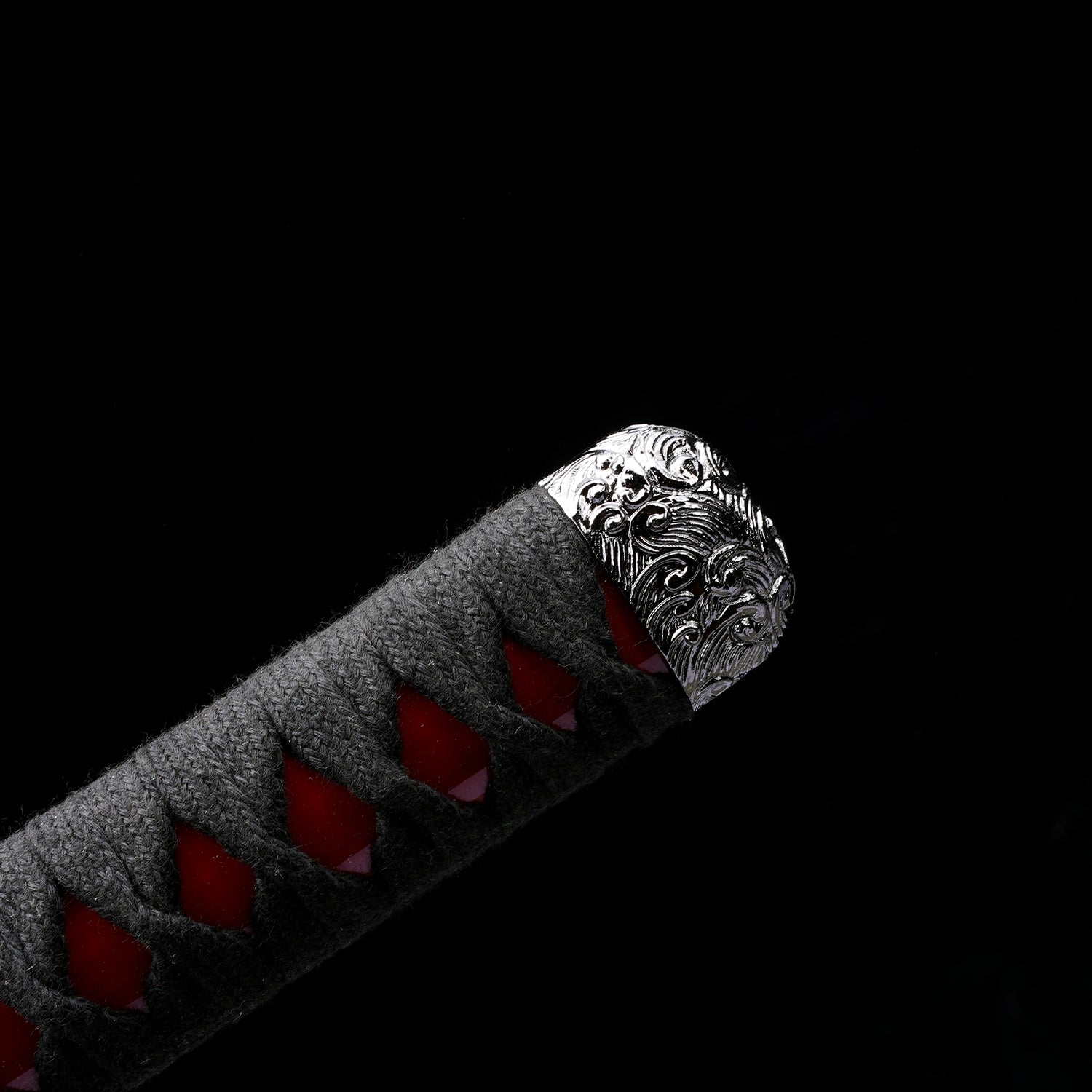 3 PCS Samurai Sword Set - Red Katana , Wakizashi and Tanto Set