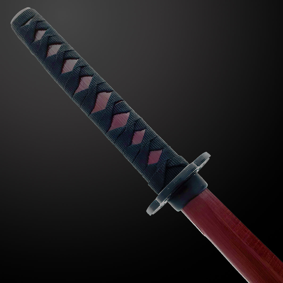 31 1/2" Bokken Red Wooden Practice Samurai Sword