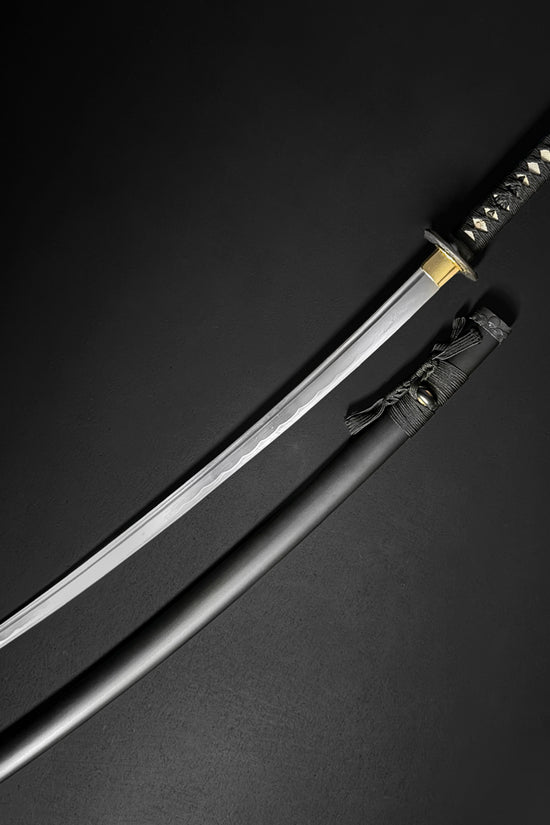 Katana sword with black matching scabbard. | Guild Arms