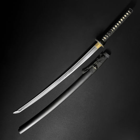 Katana sword with black matching scabbard. | Guild Arms
