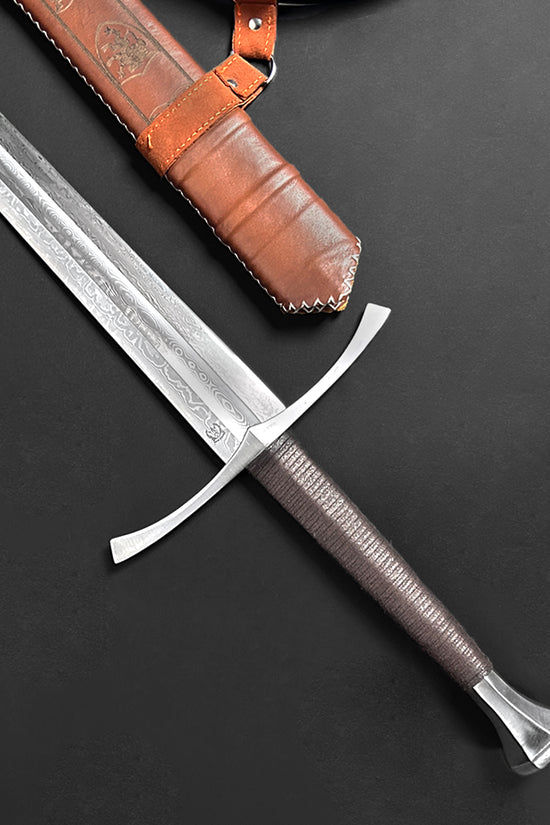 Knight's Collection Damascus Medieval Sword