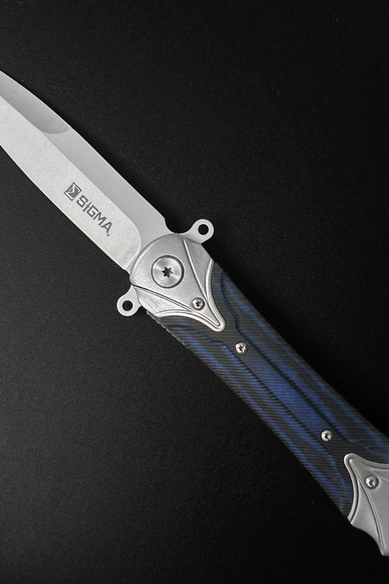 Sigma Ball Bearing Blue Pocket Knife