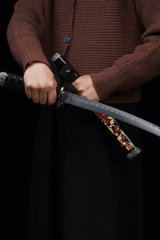 Black Dragon 3-Piece Samurai Sword Set | SA124BK-DG