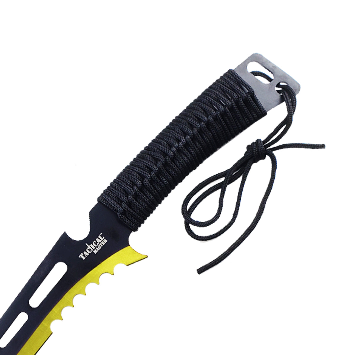 Tactical Master 26" Gold Machete with 3 PCS 6" Throwing Knife