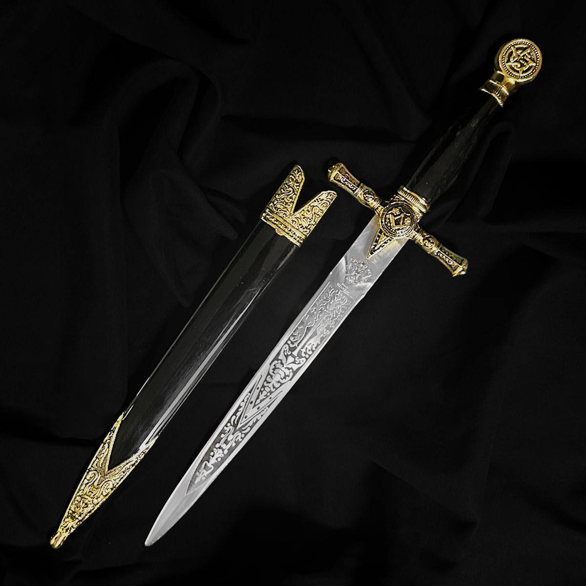 15 3/4" Freemason Dagger with Scabbard