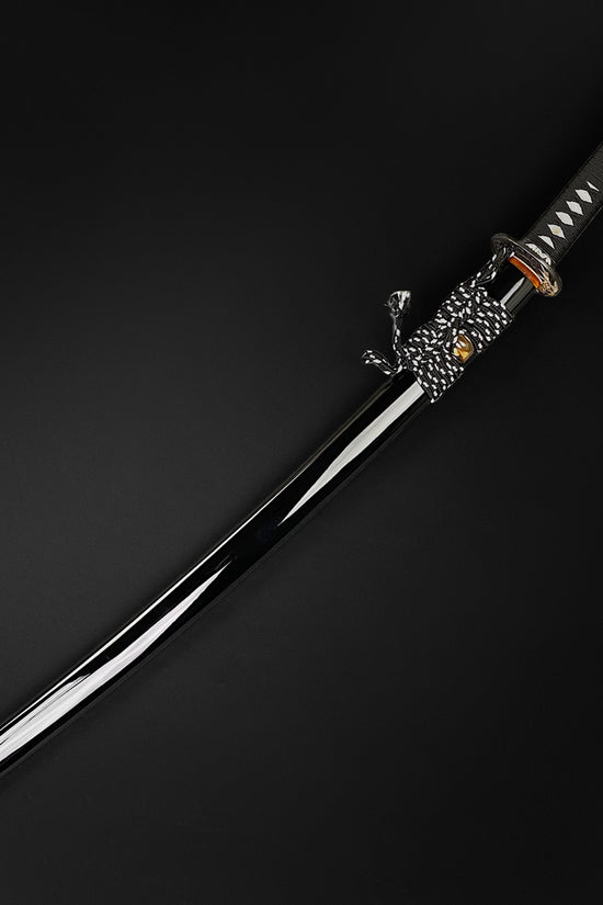 Gold Series 42" Hand forged "Flower" 1095 Katana Black