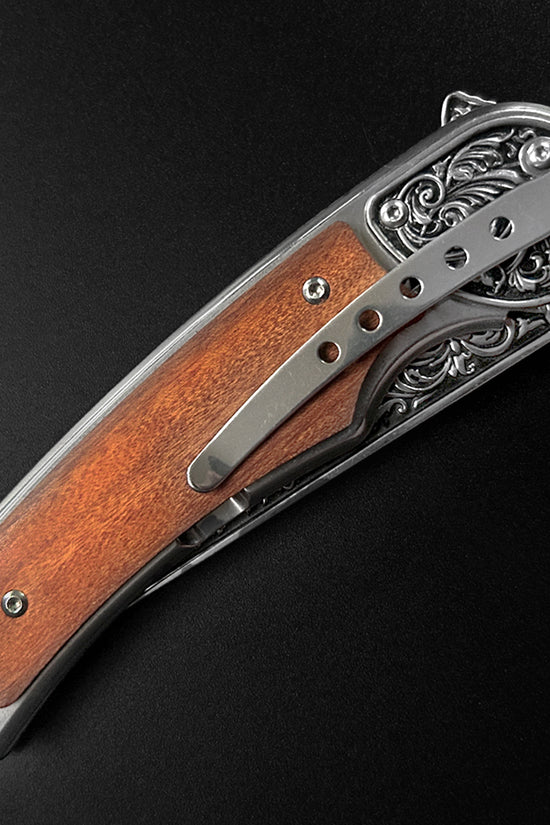 Sigma Folding Knife - Eagle Wood Handle