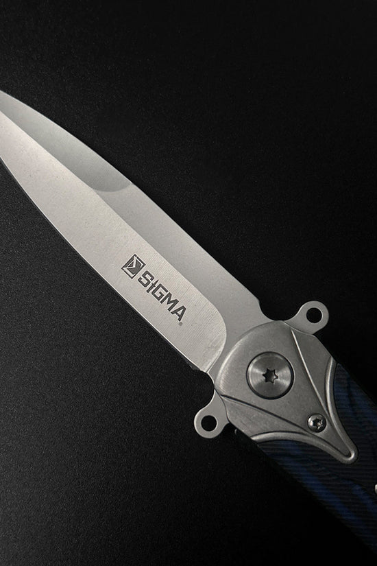 Sigma Ball Bearing Blue Pocket Knife