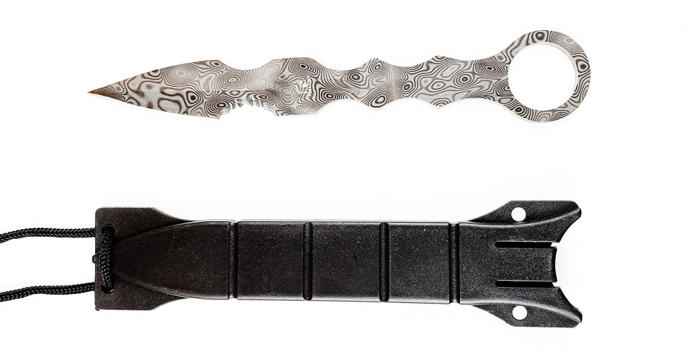 Falcon 7.5" Damascus Tactical Knife