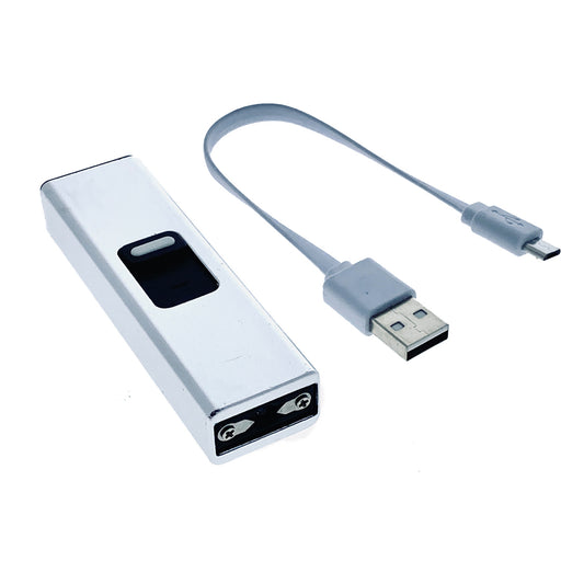 3 1/2" Silver Mini Stun Gun w/ Flashlight Pink