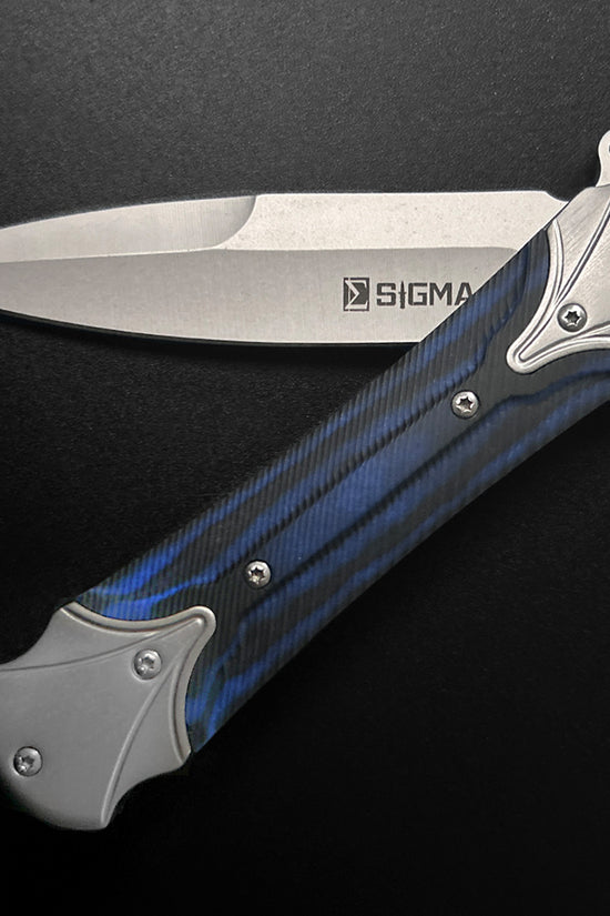 Sigma Ball Bearing Blue Pocket Knife