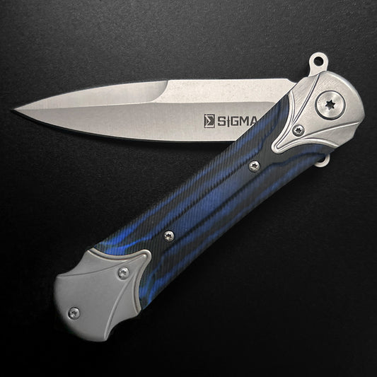 Sigma Ball Bearing Blue Pocket Knife