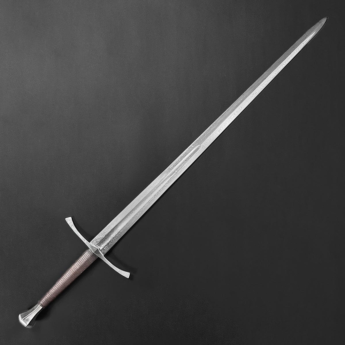 Knight's Collection Damascus Medieval Sword