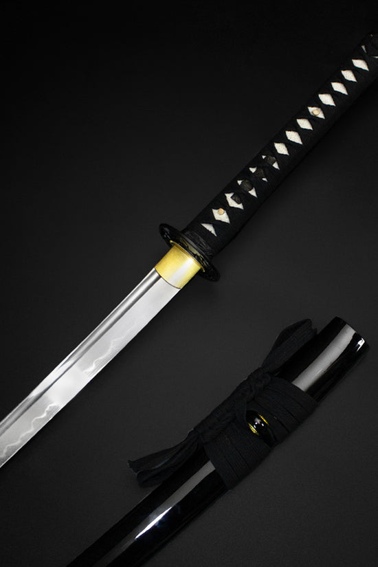 Japanese katana with black scabbard- Guild Arms.