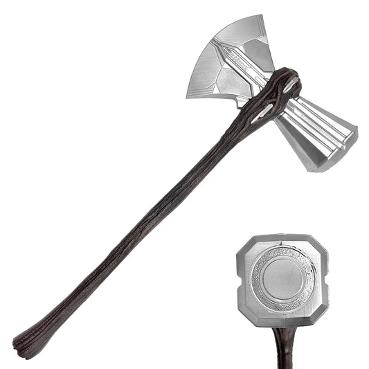 36" Long Foam Axe With Foam Tree Branch Handle