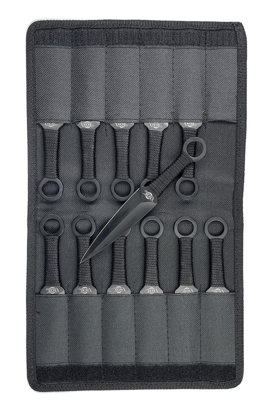 Target Master 12 Pcs Black Throwing Knife