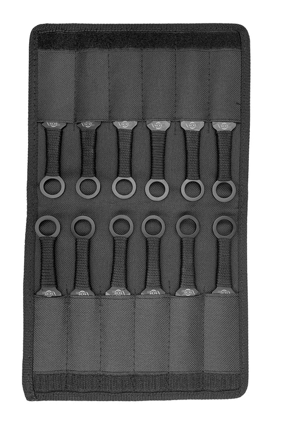 Target Master 12 Pcs Black Throwing Knife
