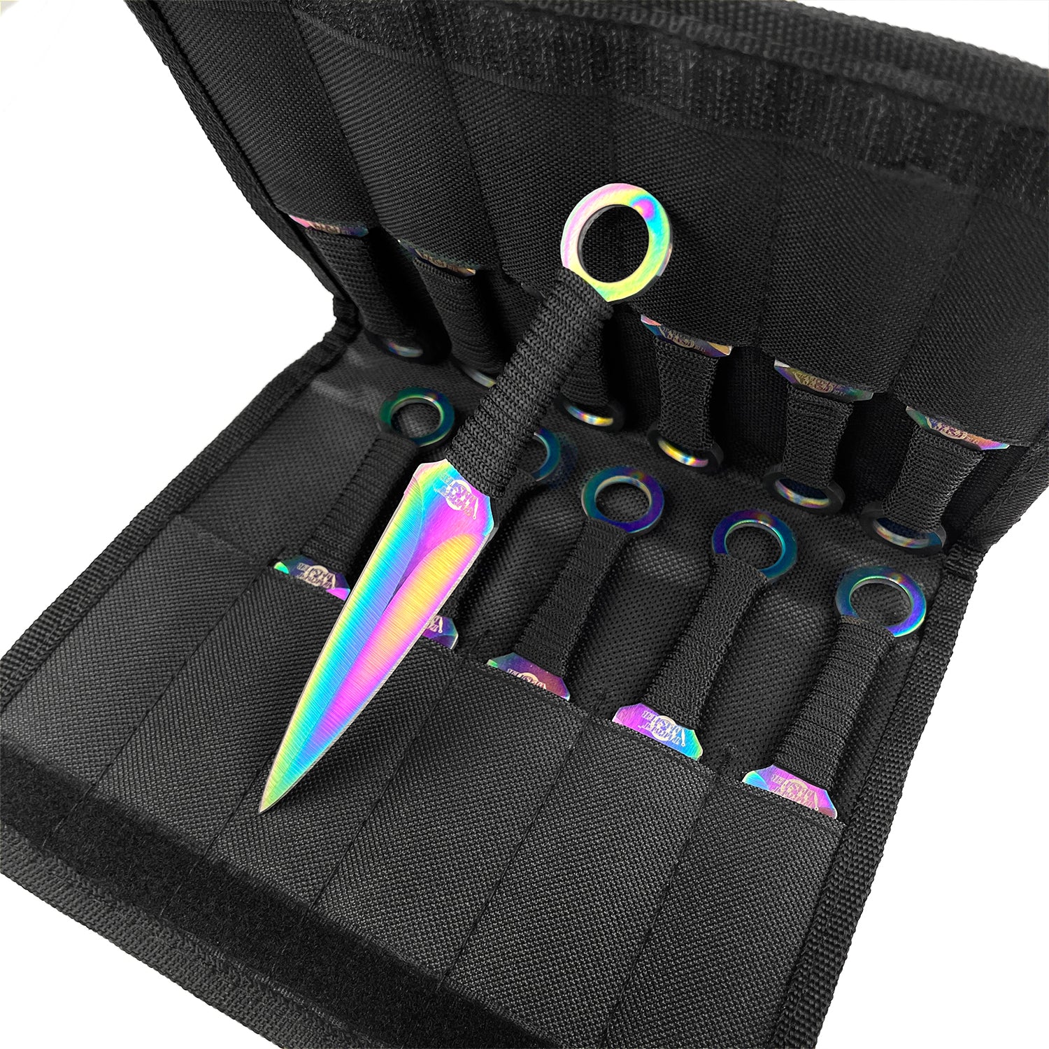 Target Master 8 1/2" Ninja Kunai 12 PCS Rainbow Set