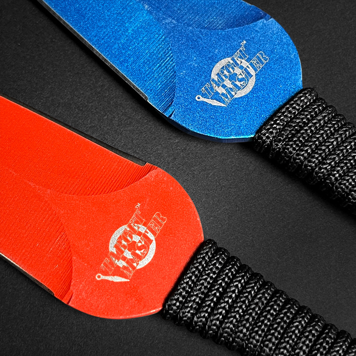 Target Master 6 PCS Blue & Red 9" Ninja Kunai Set w/ Dart Board