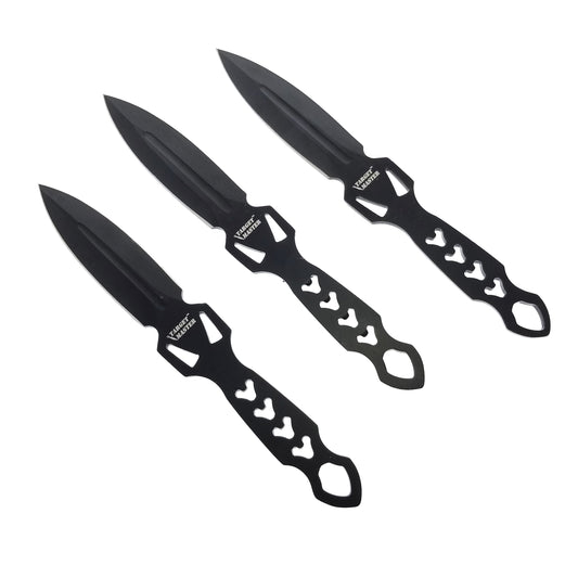 6" Overall 3 PC Spear Point Throwing Knife Set