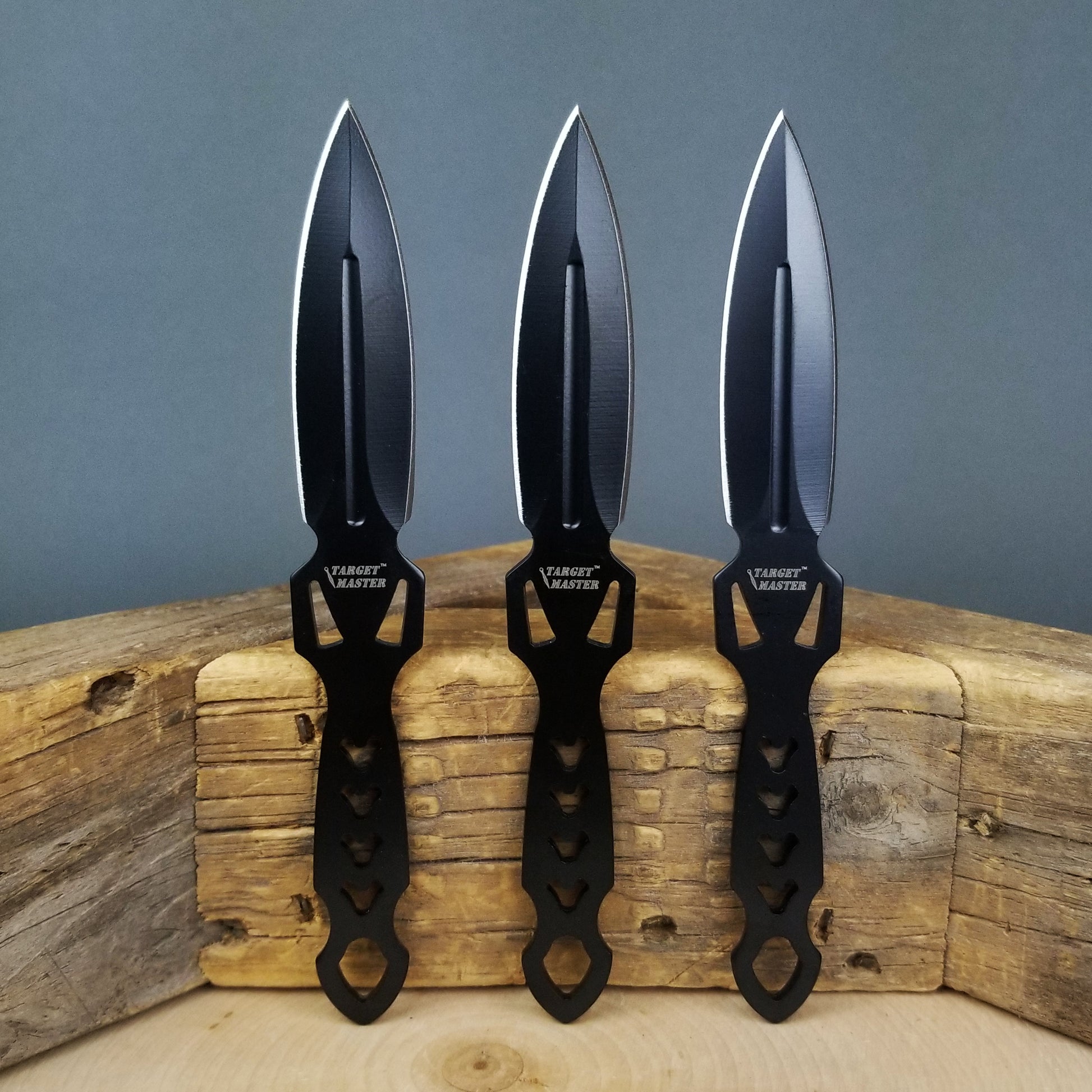 6" Overall 3 PC Spear Point Throwing Knife Set